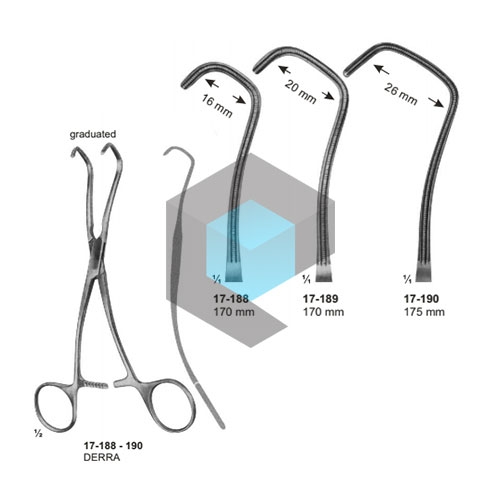 DERRA Clamps Pediatric Types